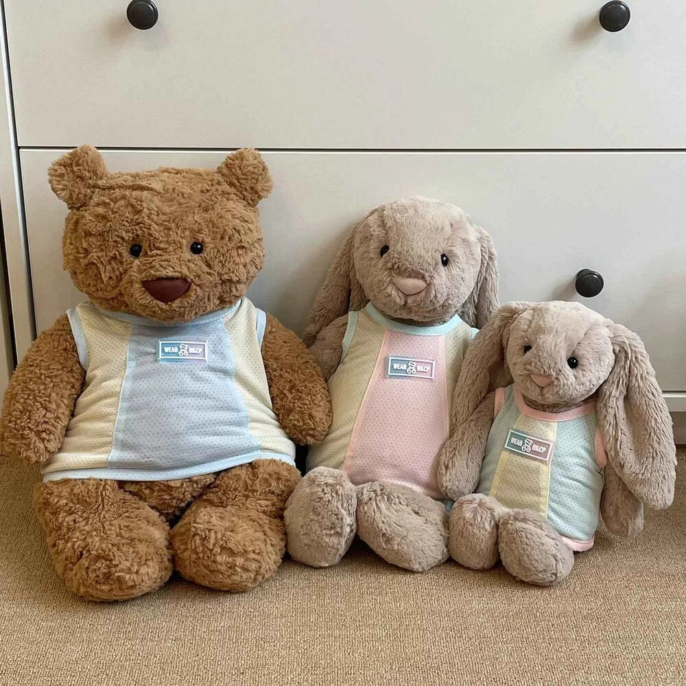 Pastel Striped Outfit Sets for Bartholomew Bear & Bashful Bunny